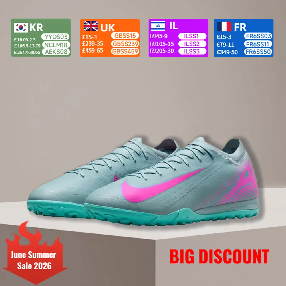 Chaussures de football unisexes Nike Mercurial Vapor 16 Pro TF | Contrôle de la vitesse et adhérence pour l'agilité | Chaussures de football pour gazon artificiel FQ8687-301