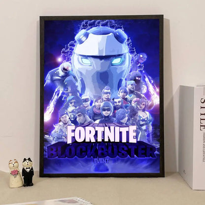 Game F-Fortnite Überraschungsposter als Wohndekoration, Wandbild für Arbeitszimmer und Wohnzimmer