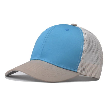 Baseballkasket til voksne Netkasket Lavt buet skygge Hat Unisex Sommerhat Åndbar hat med skygge Forår/efterår-kasket Hiphop-kasket med tæt pasform