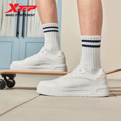 Xtep Skateboardsko 2025 Sommer lette sportssko med tyk sål, lave moderigtige sneakers i streetstyle 875319310016