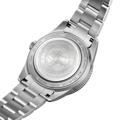 WISHDOIT 2025 New NH34 Men's Sports Automatic Mechanical GMT Sapphire Stainless Steel Waterproof 15 ATM With Rubber Strap