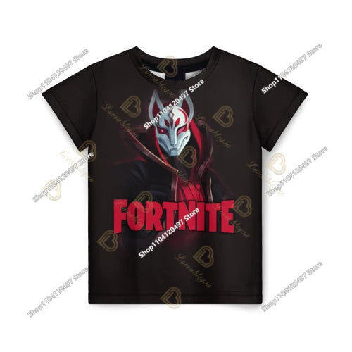 Summer Fashion Fortnite Mascot 3D Print Kids T Shirt Casual T-shirt Boys Girls Unisex Children's Clothing Tshirt Tops