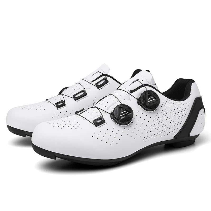 Chaussures de cyclisme VTT pour homme - Chaussures de sport pour vélo tout-terrain et vélo de route - Baskets de cyclisme plates pour la vitesse - Chaussures de VTT - Chaussures à crampons SPD