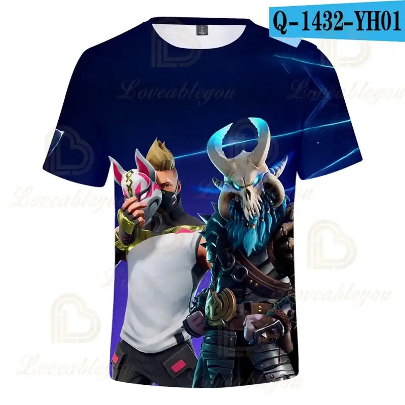 Fortnite Men and Women Victory Children's Wear Battle Royale 3d Swearshirt Boys Girls Clothes Tops Kids T-shirt Hero Teen Tops