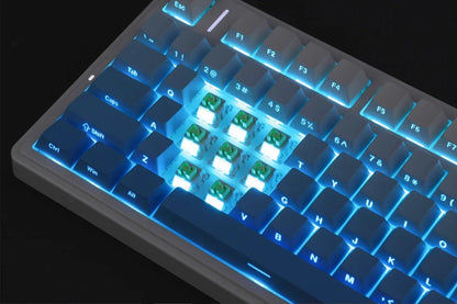 AULA F75 Pro kabellose mechanische Gaming-Tastatur mit Gasket-Mount, RGB, anpassbar, 75-%-Layout und seitlich gravierten PBT-Tastenkappen