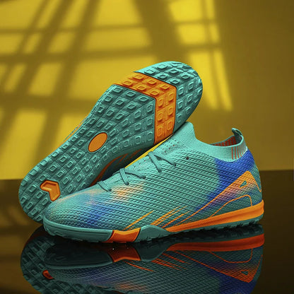 Professional Men's Outdoor FG Bottomed Football Shoes Adult Durable Comfortable Training Shoes Teenagers Non Slip Soccer Shoes