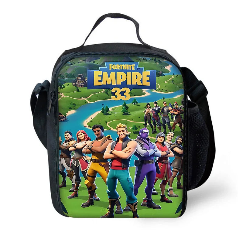 Classic Game FortniteS Child Backpacks Lunch Bag Pencil Case Pupil Large Capacity School Bags For Boy Girl Best Gift