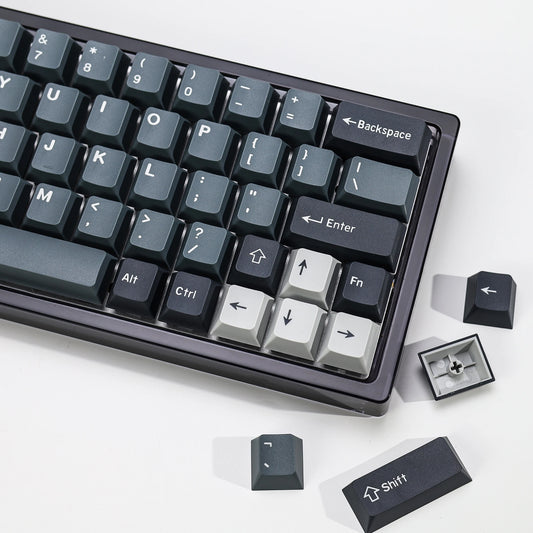 KBDiy 174 Keys/Set PBT GMK Apollo Keycap Double Shot Minimalist ISO Cherry Profile for Game Mechanical Keyboard Keycaps for MX