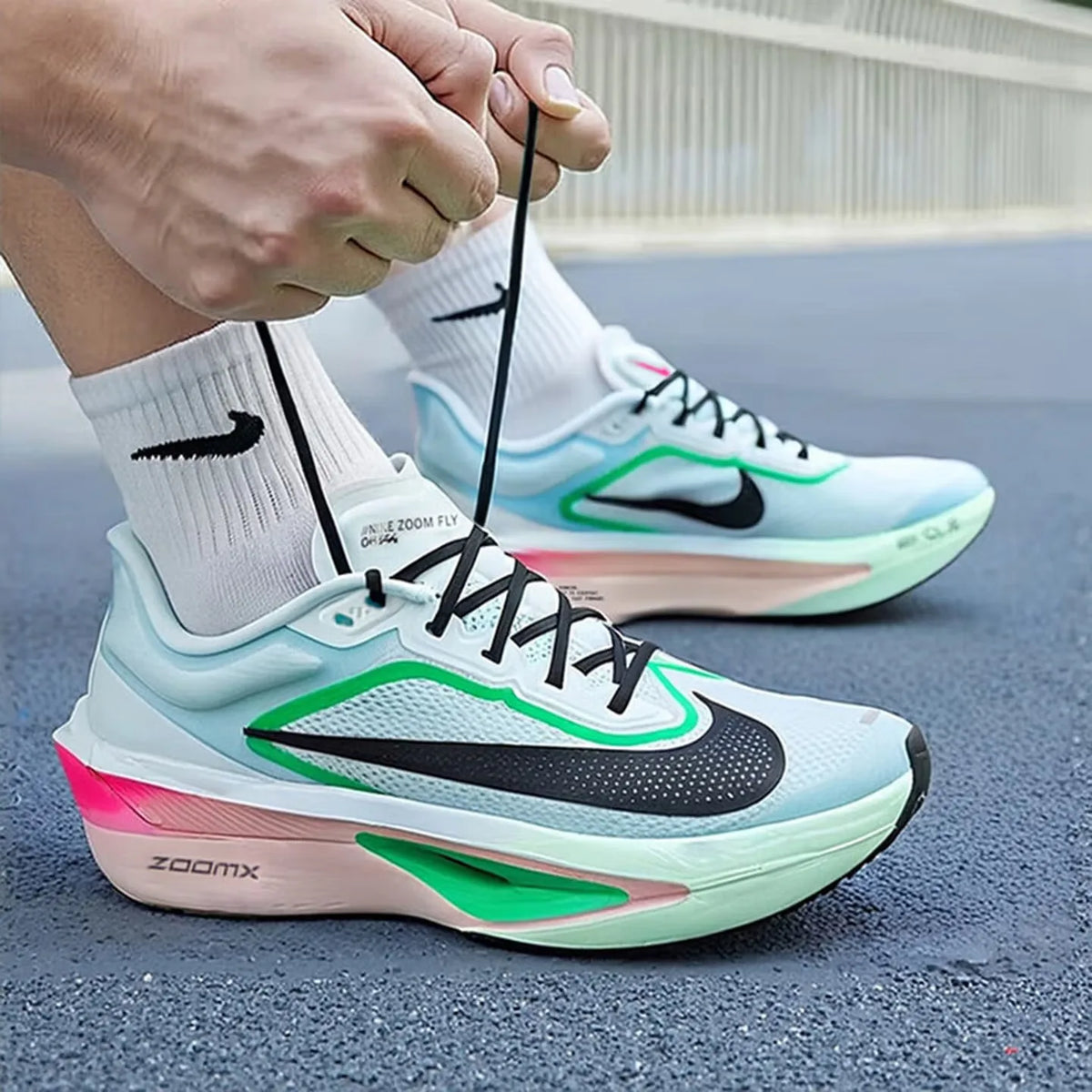 Nike Men's Shoes Zoom Fly 6 Sports Shoes Carbon Plate Running Shoes Cushioning Lightweight Racing Running Shoes