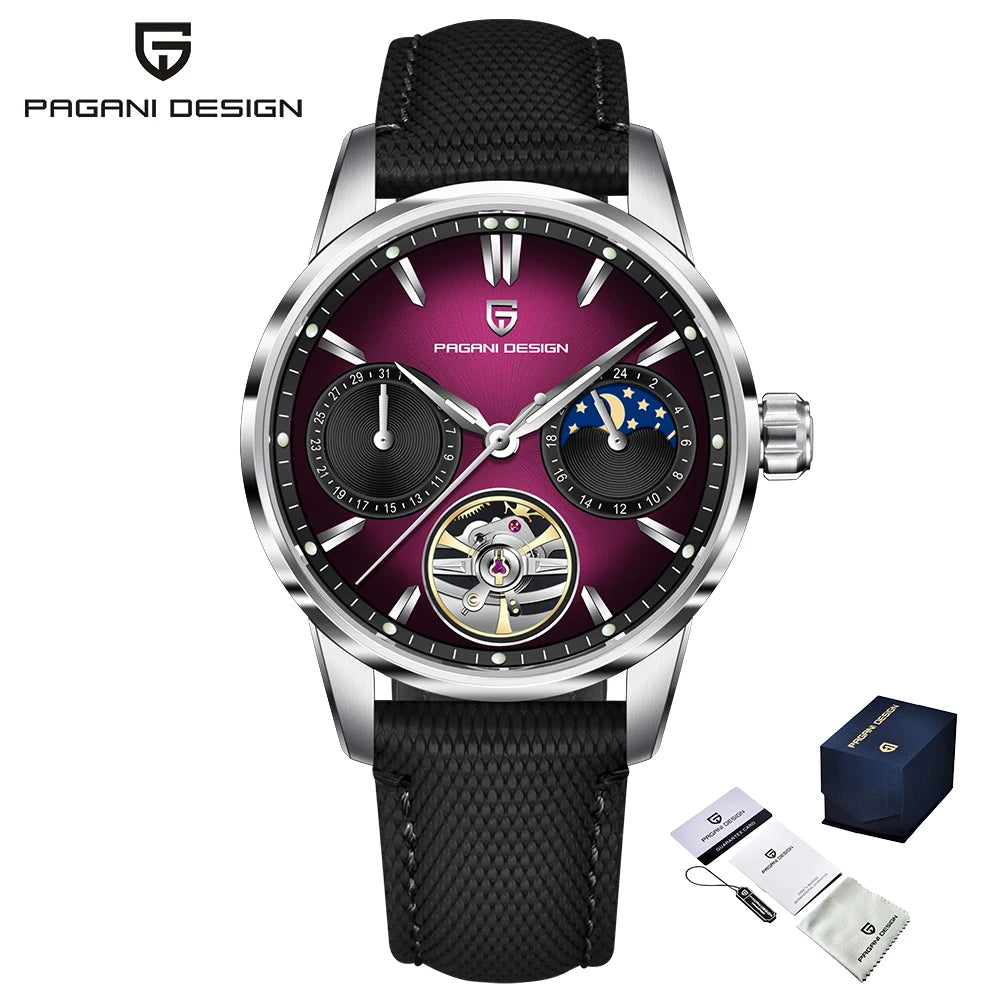 Pagani Design 2025 New 41MM Luxury Automatic Mechanical Men's Watch Stainless Steel 100m Waterproof Pilot Watch reloj hombre