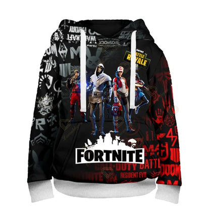 Fortnite Fans Hoodie 3D Battle Royale Print Cosplay Victory Printed Hoodies Men Women Children Hooded Streetwear Sweatshirts