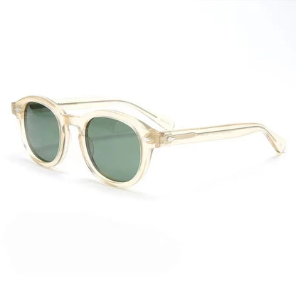 Lunettes de soleil polarisées Johnny Depp LEMTOSH Premium tendance pour homme et femme, montures vintage en acétate, carrées, pour homme et couple