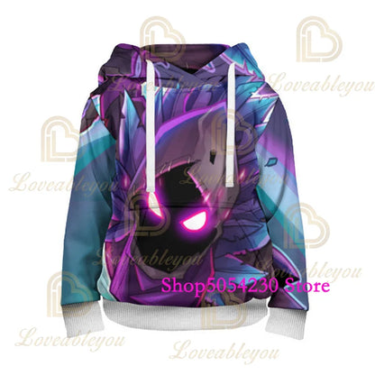 3D-gedruckter Llama Fortnite Hoodie Battle Royale Cartoon-Sweatshirt für Herren und Damen, Game-Hero-Kapuzenpullover für Teenager