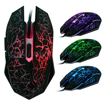 USB Wired Mouse Mouse Gamer LED Computer Gaming Mouse Colorful Professional Ultra-precise Game For Dota 2 For LOL Gamer 2400 DPI