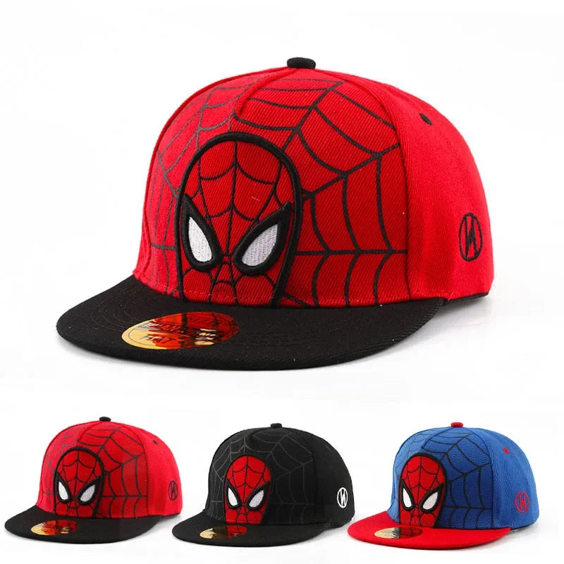 HotAnime Cartoon Spiderman Hats for Kids Toddler Baseball Cap Spring Snapback Hip Hop Adjustable Caps