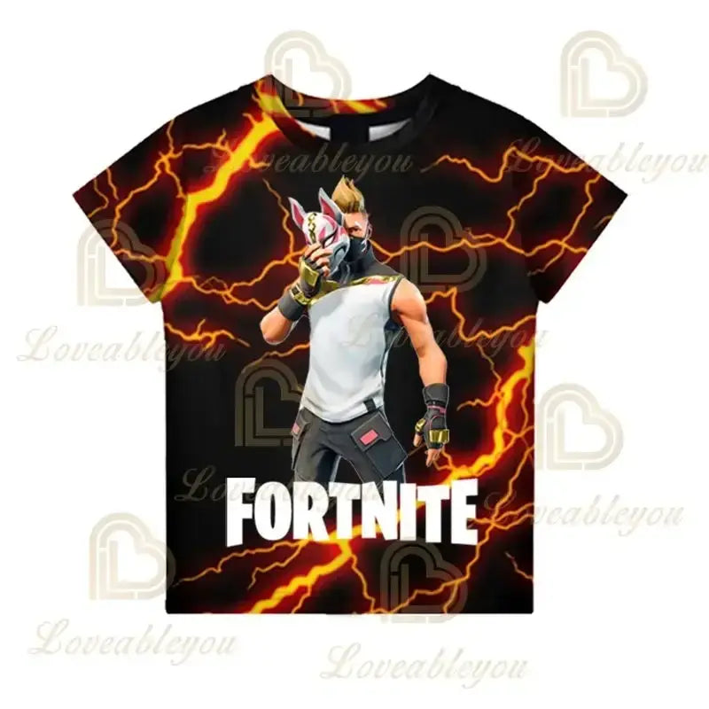 Cartoon Fortnite New Summer Children T Shirt 3D Printed Boys Girls Streetwear Adults Kids Clothes Funny Tee O-Neck Tops