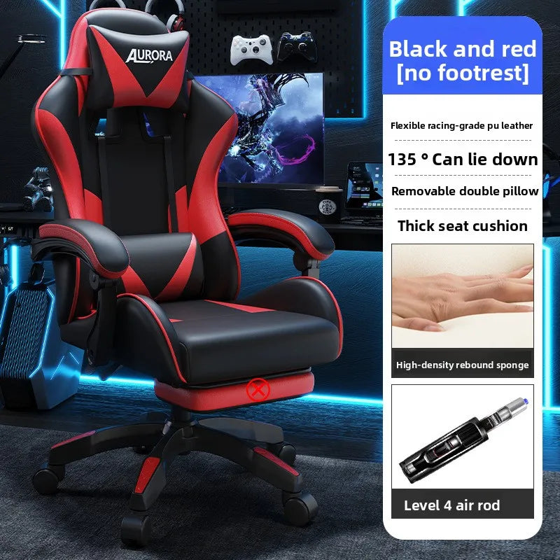 Modren Gaming Chair with Lumbar Support HighBack Swivel Office Chair Reclining Computer Seat for Long Sitting Home Gaming Throne