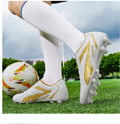 Chaussures de football professionnelles pour hommes – Baskets de football pour adultes – Futsal en salle – Ultralégères – Antidérapantes – Résistantes à l’usure – Bottes de sport