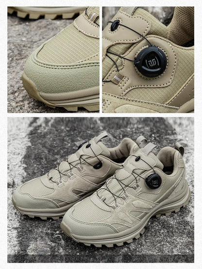 Baasploa Men's Hiking Shoes Non-Slip Wear-Resistant Outdoor Climbing Walking Shoes Comfort Inner Cotton Outdoor Sneakers