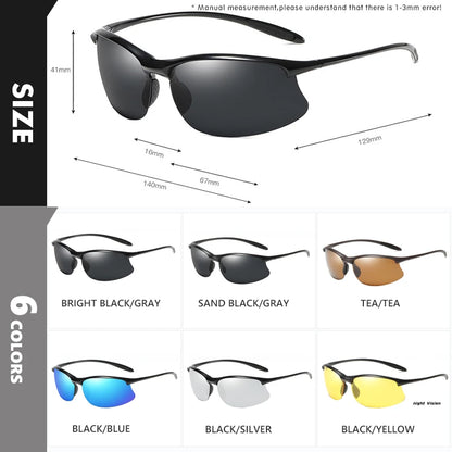 Lunettes de soleil polarisées Top Ultralight TR90 anti-UV pour la conduite, lunettes de soleil militaires pour homme, lunettes de protection, Gafas De Sol