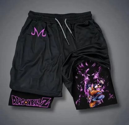 Dragon Ball Summer Men's Shorts Anime Printed Sports Pants Breathable Quick Drying Double Layer Shorts Gym Pants 2026 Streetwear