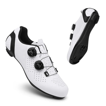 Chaussures de cyclisme VTT pour homme - Chaussures de sport pour vélo tout-terrain et vélo de route - Baskets de cyclisme plates pour la vitesse - Chaussures de VTT - Chaussures à crampons SPD