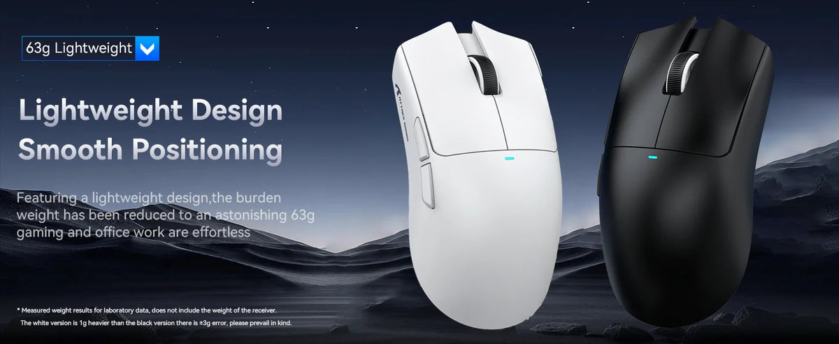 ATTACK SHARK X11SE Wireless Gaming Mouse Tri-Mode, 63g Superlight Gaming Mouse with PAW3311 Sensor, 22000 DPI, Bluetooth & 2.4GHz RGB Gaming Mouse