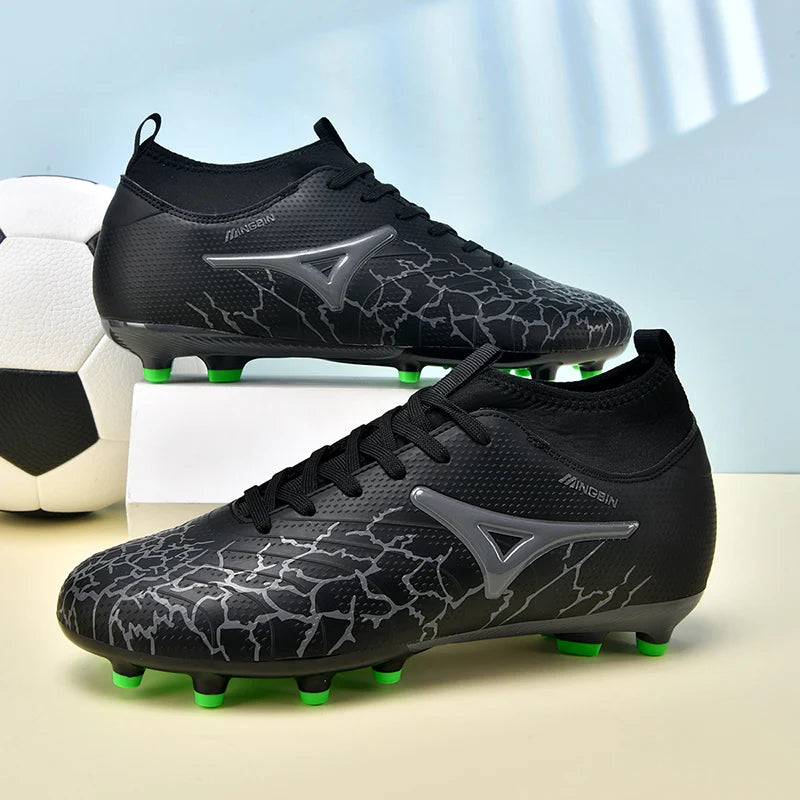 Chaussures de football pour hommes, crampons pour gazon naturel, chaussures de football unisexe, crampons longs « Society Spikes » FG, chaussures de football professionnelles, Chuteira