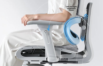 Ergonomic Office Chair with Lumbar Support, Adjustable Height Gaming Chair, Comfortable Computer Chair with Swivel Recliner Design for Home & Office