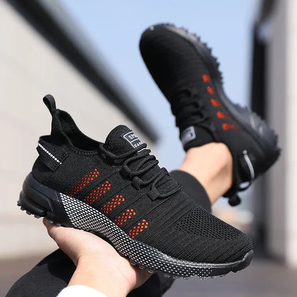 Lässige Herren-Sneaker aus Mesh, leicht und atmungsaktiv, mit weicher Sohle, Slip-on-Laufschuhe, flache Loafers, Trainers, Zapatos Hombre