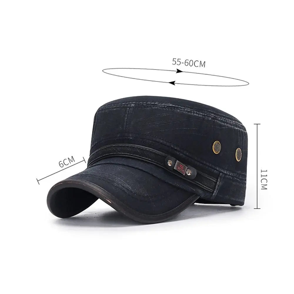 Mode Herren-Schirmmütze Frühjahr/Sommer Atmungsaktive Baseballkappe Verstellbare Freizeit-Kadettenmütze Baumwoll-Sonnenkappe