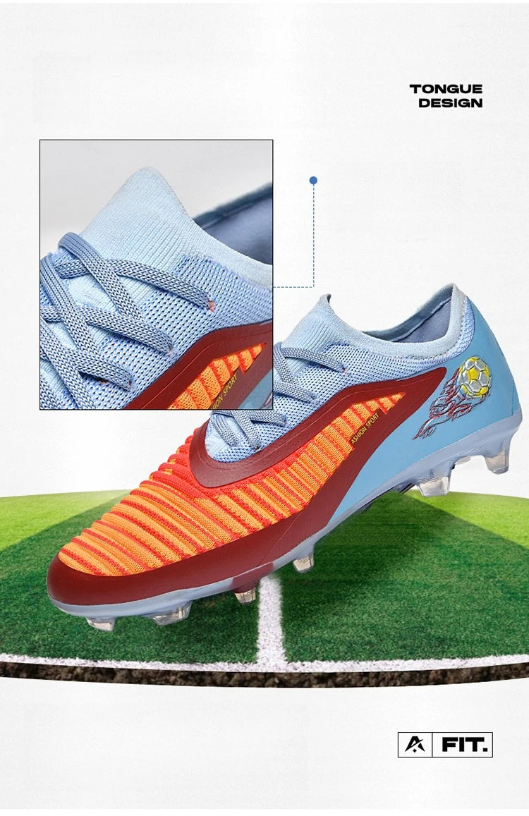 Zapatillas de fútbol profesionales para hombre, nuevas, de alta calidad, rápidas, con tacos para césped artificial, botas profesionales para campo de fútbol, zapatilla baja