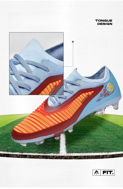 Zapatillas de fútbol profesionales para hombre, nuevas, de alta calidad, rápidas, con tacos para césped artificial, botas profesionales para campo de fútbol, zapatilla baja