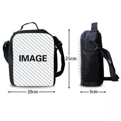 F-FortniteS Child Insulated Large Capacity Bag for Boy Hot Game Girl Student Outdoor Picnic Resuable Thermal Cooler Lunch Box