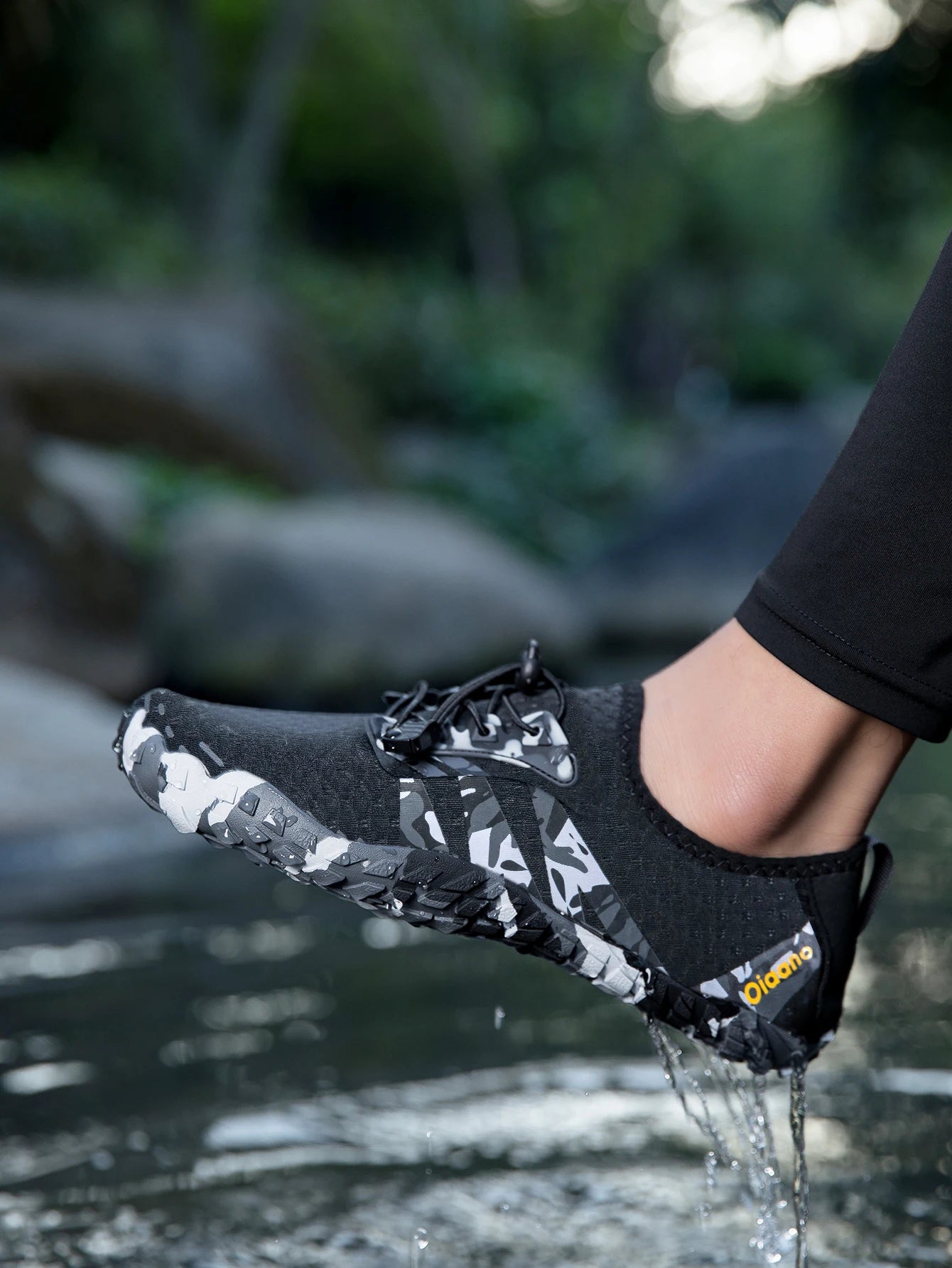 Oiaano Παπούτσια Barefoot Μαύρα με Φαρδύ Μπροστινό Μέρος για Άνδρες, Γυναικεία Αθλητικά Sneakers Unisex, Ανδρικά Υδάτινα Μποτάκια Aqua Beach με Μαλακή Σόλα, Ελαφριά και Διαπνέοντα
