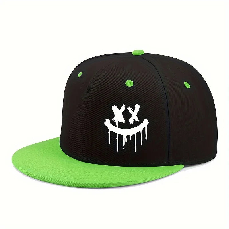 Halloween Themed Outdoor Event Truck Driver Hat Flat Adjustable Brimmed Baseball Caps Unisex Hip-Hop Hats Fashionable Headwear
