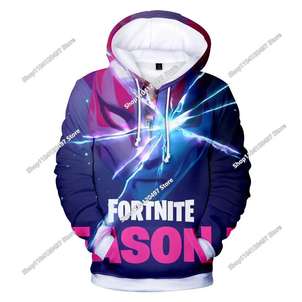 Fortnites Cosplay Sweatshirt Game 3D Printed Unisex Hoodie Casual Coat Anime Peripheral Kawaii Jacket Children Clothing Gifts