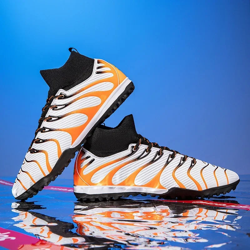 Men Match Football Boots Sport Training Long Spikes FG/TF Boys Cleats Outdoor Soccer Shoes Non Slip Indoor Futsal Comfortable