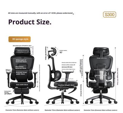 Modern Gaming Chair Racing Style Ergonomic Office Chair with Headrest & Footrest, Comfortable Gamer Desk Chair for Home, Computer Setup and Work