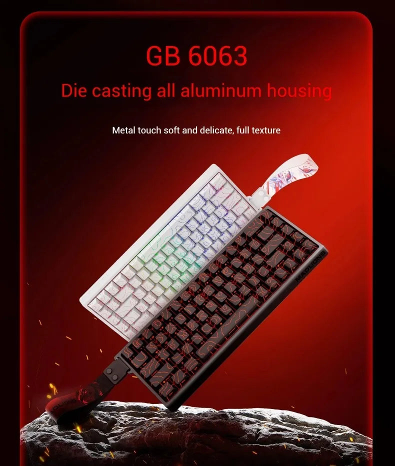Madlions mad60he Mad60 Mad68 HE Mechanical Keyboard Magnetic Switch Mad60he Wired Game Keyboard Rapid Trigger Rgb Keyboard