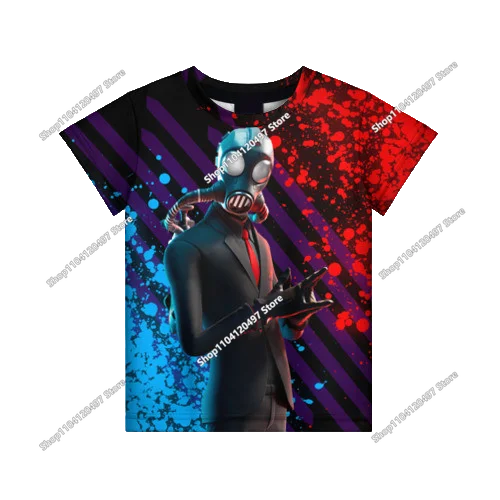 Summer Fashion Fortnite Mascot 3D Print Kids T Shirt Casual T-shirt Boys Girls Unisex Children's Clothing Tshirt Tops