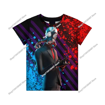 Summer Fashion Fortnite Mascot 3D Print Kids T Shirt Casual T-shirt Boys Girls Unisex Children's Clothing Tshirt Tops