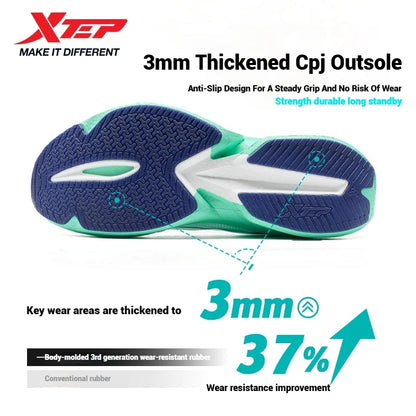 Xtep One Piece Model 3.0 Men Running Shoes 2025 Spring Comfortable Stability Cushion Rebound Racing Sneakers 875219110030