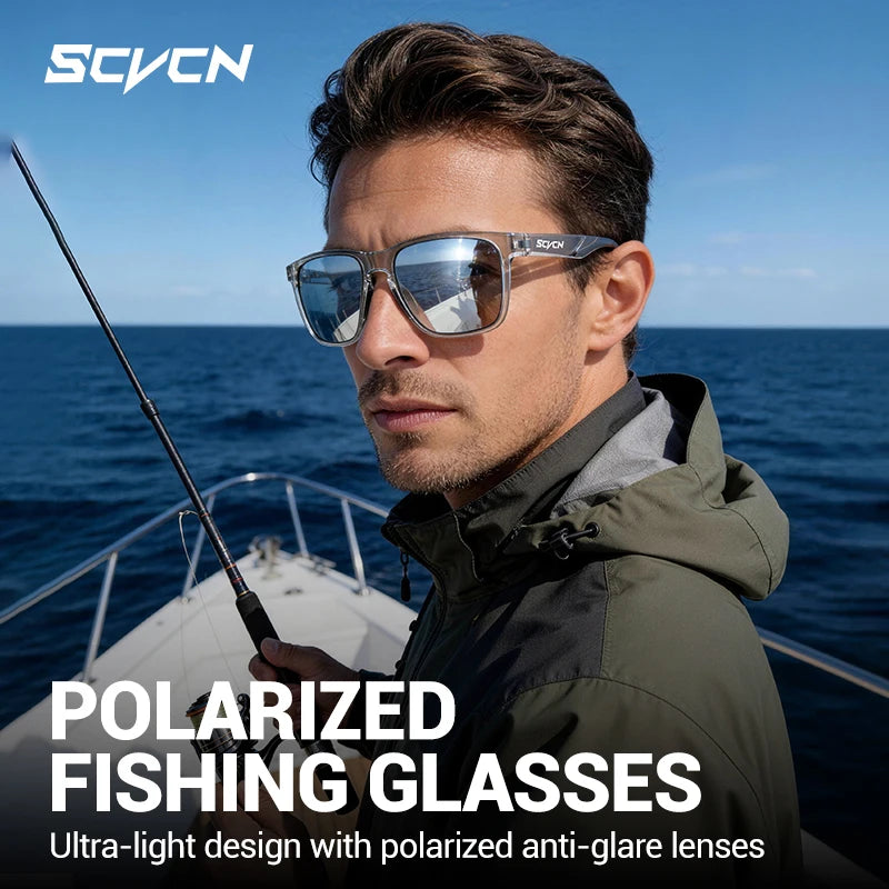 SCVCN Outdoorní polarizované sluneční brýle pro vodní sporty, pláž, oceán, moře, plošinu, rybaření, cyklistiku, MTB, sportovní jízdu na kole a turistiku, UV400