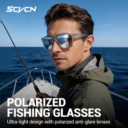 SCVCN Outdoorní polarizované sluneční brýle pro vodní sporty, pláž, oceán, moře, plošinu, rybaření, cyklistiku, MTB, sportovní jízdu na kole a turistiku, UV400