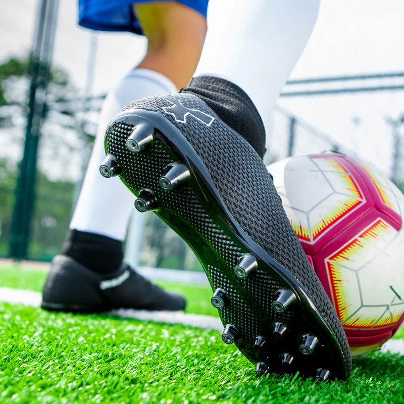 Chaussures de football de qualité pour hommes, chaussures de football résistantes pour garçons, chaussures de football légères pour enfants, baskets d'entraînement de futsal, crampons de football