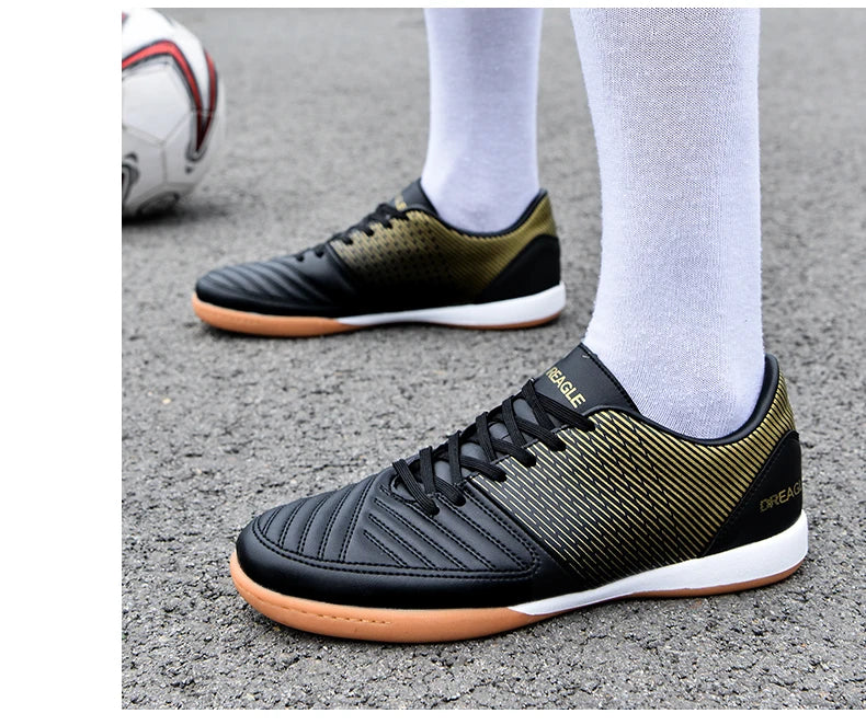 Chaussures de futsal pour homme - Chaussures de futsal professionnelles - Chaussures de football antidérapantes pour homme - Chaussures de football d'origine pour terrain dur - Chuteira Society Futebol
