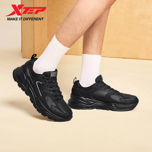 Xtep férfi szabadidőcipő 2025 téli street style, párnázott, könnyű, kopásálló, légáteresztő gyalogló sneaker 875419320005