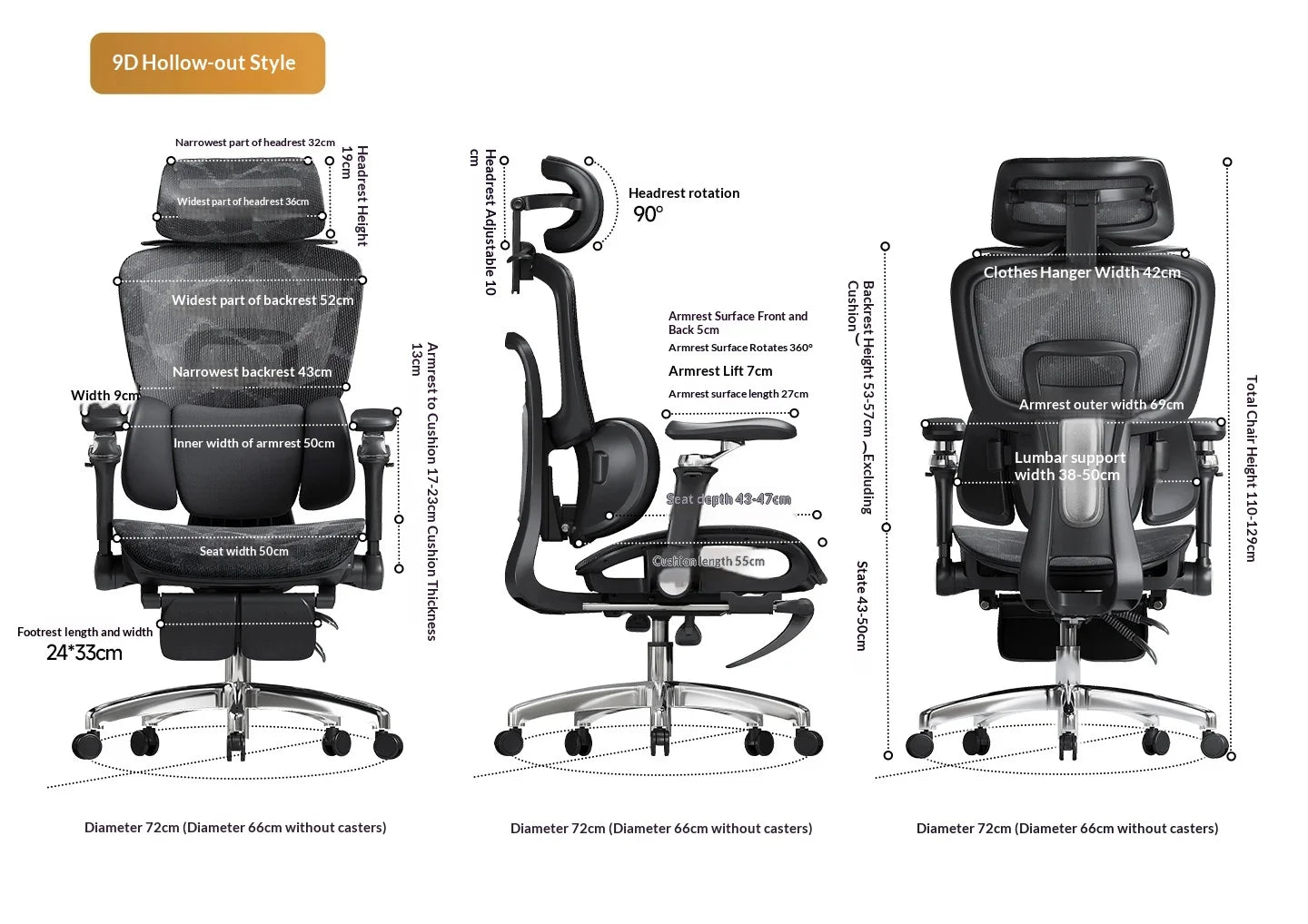 Modern Gaming Chair Racing Style Ergonomic Office Chair with Headrest & Footrest, Comfortable Gamer Desk Chair for Home, Computer Setup and Work