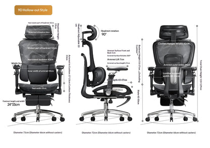 Modern Gaming Chair Racing Style Ergonomic Office Chair with Headrest & Footrest, Comfortable Gamer Desk Chair for Home, Computer Setup and Work